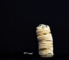 Image showing pasta in raw dried form