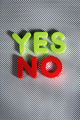 Image showing Yes or No?