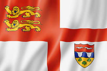 Image showing Brecqhou island flag, UK