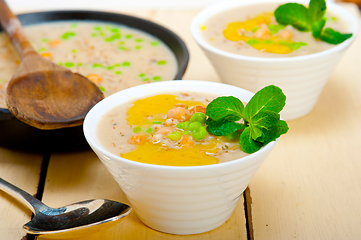 Image showing Hearty Middle Eastern Chickpea and Barley Soup