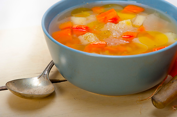 Image showing Traditional Italian minestrone soup