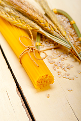 Image showing organic Raw italian pasta and durum wheat