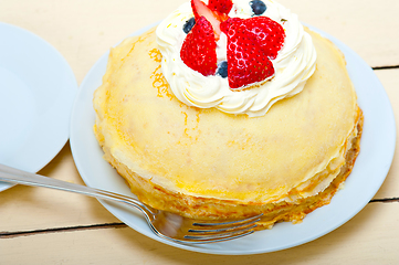 Image showing crepe pancake cake