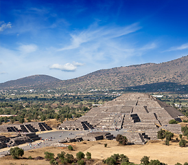 Image showing Pyramid of the Moon. Teotihuacan, Mexico