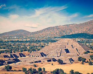 Image showing Pyramid of the Moon. Teotihuacan, Mexico