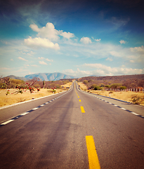 Image showing Road in desert