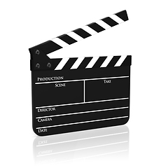 Image showing Clapboard isolated