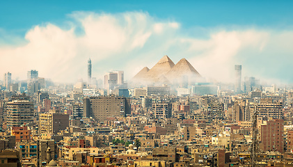 Image showing Panorama of the city of Cairo