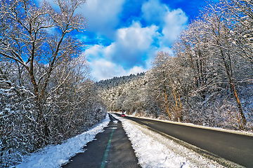 Image showing Road in winter