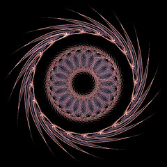 Image showing Abstract flame fractal