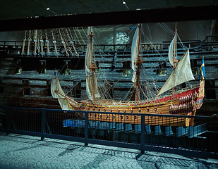 Image showing Stockholm, Swden - Novemer 6, 2018. Visit of The Vasa ship in Vasa Museum.