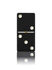 Image showing Domino game bone close up isolated