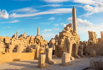 Image showing Ruins and obelisks