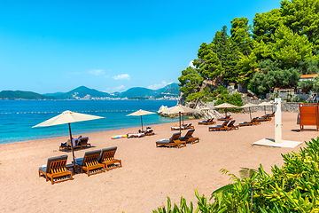 Image showing Sea in Sveti Stefan