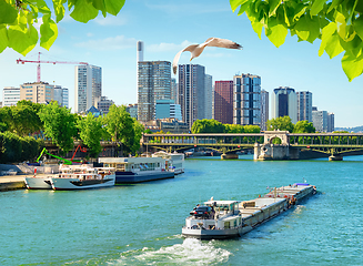 Image showing Seine river in Paris at day