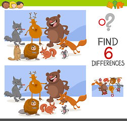 Image showing game of differences with animals