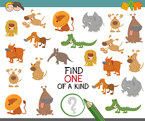 Image showing find one of a kind with animals