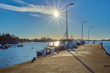 Image showing The fishing boats at Stockholm Archipelago, Sweden