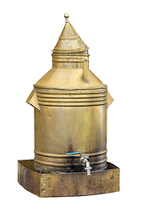 Image showing rustic brass samovar