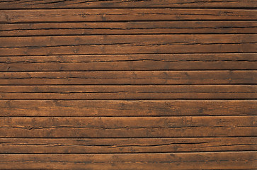 Image showing Timber wall