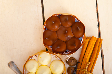 Image showing chocolate vanilla and spices cream cake dessert