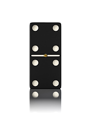 Image showing Domino game bone close up isolated