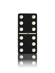 Image showing Domino game bone close up isolated