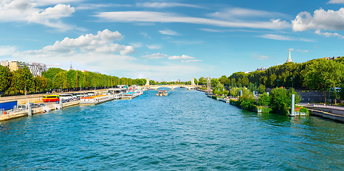 Image showing Seine river in Paris