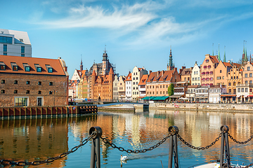 Image showing Shipping canal in Gdansk