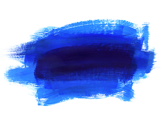 Image showing Blue and dark blue hand drawn texture on white background