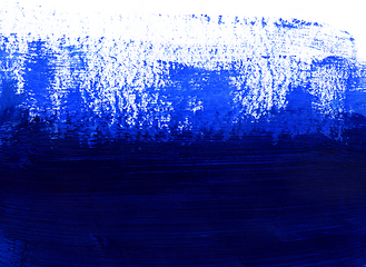 Image showing Blue and white hand drawn paint background