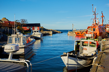 Image showing The fishing boats at Stockholm Archipelago, Sweden