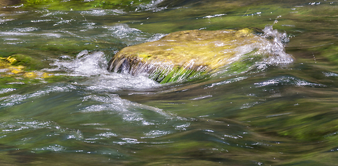 Image showing stone and flowing water