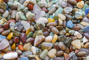 Image showing colorful polished gemstones