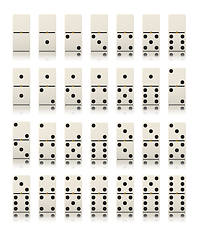 Image showing Domino game set isolated