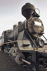 Image showing Old steam locomotive.