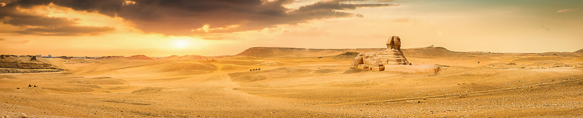 Image showing Sphinx in the sands