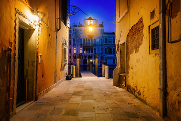 Image showing Street lamps in venice