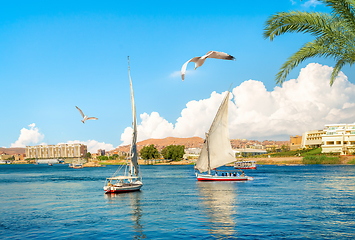 Image showing Summer day in Aswan