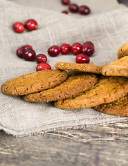 Image showing fresh oatmeal cookies