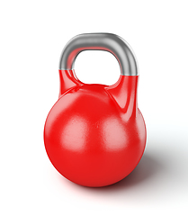 Image showing Gym equipment weight kettle bell isolated