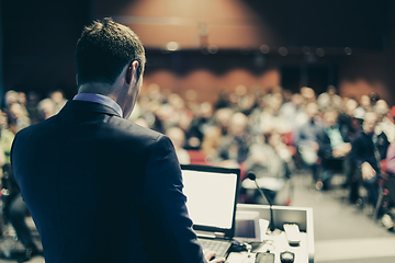 Image showing Speaker at Business Conference and Presentation.