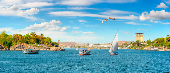 Image showing Sunny day in Aswan