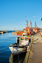 Image showing The fishing boats at Stockholm Archipelago, Sweden