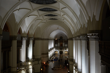 Image showing Stockholm, Sweden - November 6, 2018: Interior of Nordic Museum. It is dedicated to the cultural history and ethnography of Sweden.