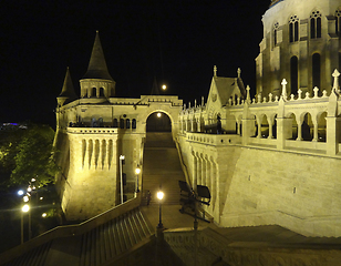 Image showing night scenery in Budapest