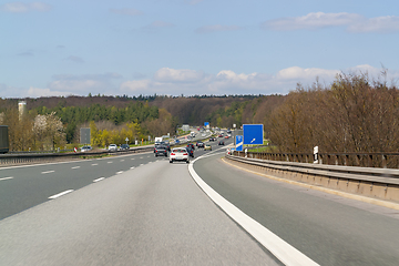 Image showing highway scenery in Southern Germany