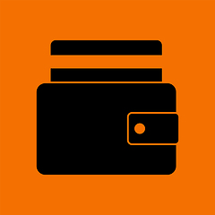 Image showing Credit Card Get Out From Purse Icon