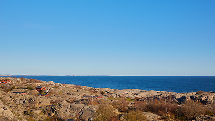 Image showing Baltic sea meets rocks in stockholm archipelago.