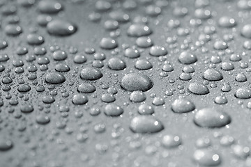 Image showing Droplets on car